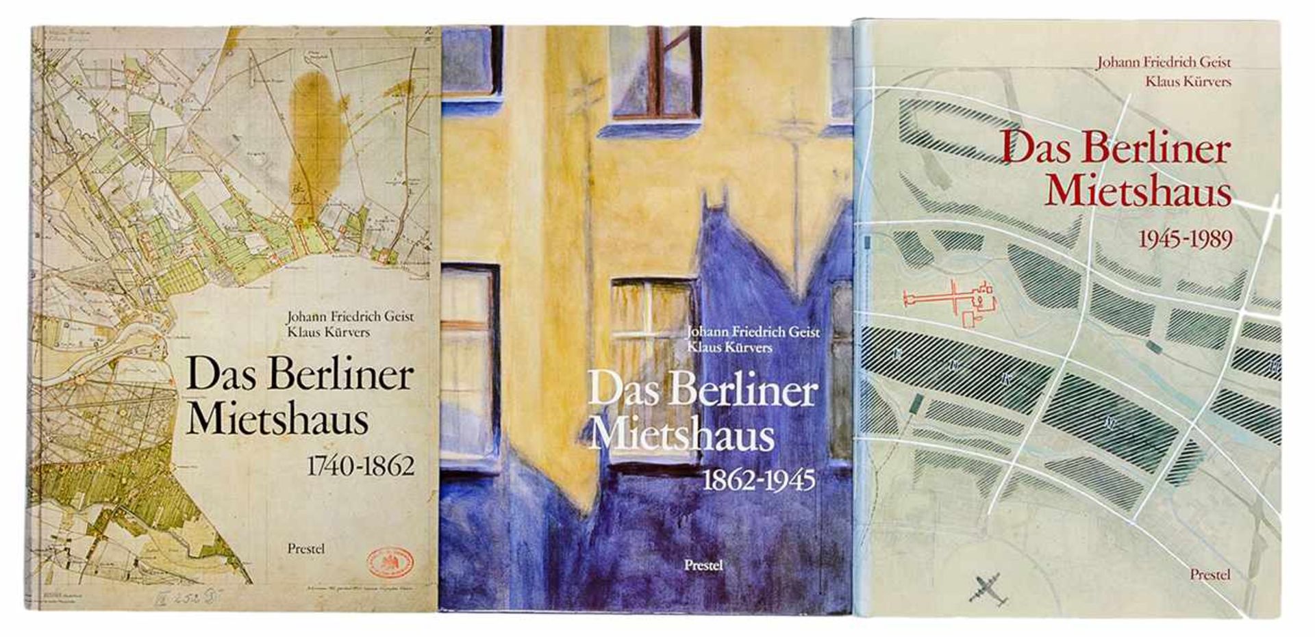 Deutschland - Berlin - - Geist, Johann Friedrich und Klaus Kürvers. Das Berliner Mietshaus. 3 Bände. - Bild 4 aus 4
