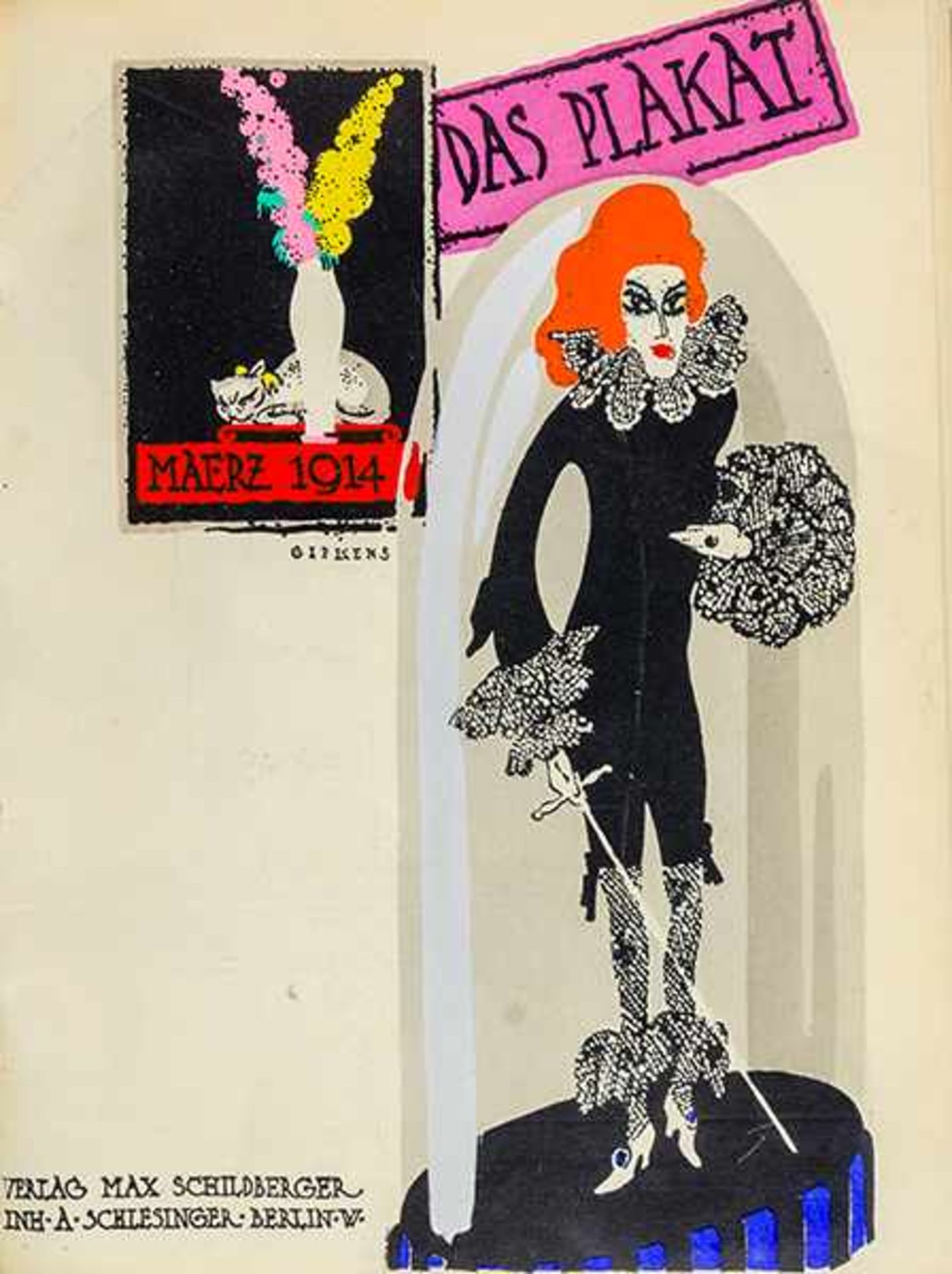 Werbung - - Das Plakat. Zeitschrift des Vereins der Plakatfreunde. Jahrgang 1914, Hefte 1-6 ( - Bild 2 aus 6