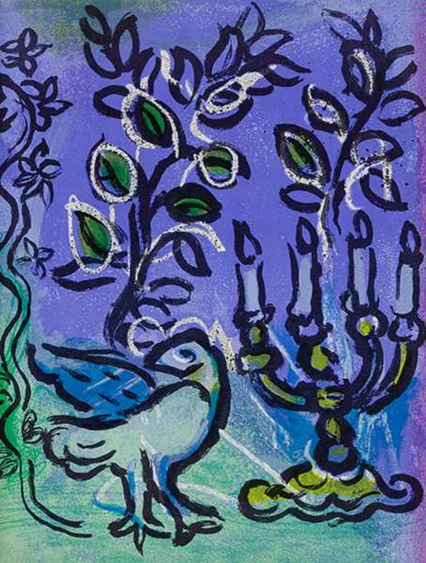 Chagall, Marc. Glasmalereien für Jerusalem. Text von Jean Leymarie. Mit 2 Original-Farblithographien