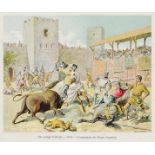 Stierkampf - - Noronha, Eduardo de. Historia das Toiradas. Mit 33 farbigen Tafeln. Lissabon,