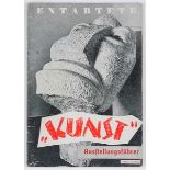 Entartete Kunst - - Entartete "Kunst". Ausstellungsführer (Deckeltitel). Führer durch die