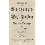 Brüder-Gemeine - - Samlung der Loosungs- und Text-Büchlein der Brüder-Gemeine von 1731 bis 1761. 4