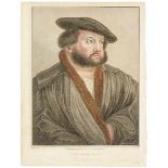 Holbein, Hans - - Chamberlaine, John. Imitations of original Drawings by Hans Holbein, in the