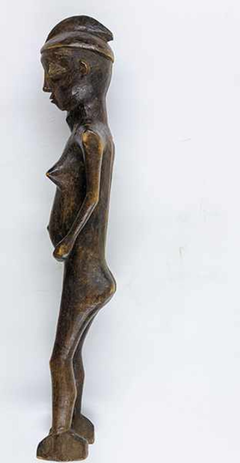 Afrikana - - Weibliche Figur, Lobi/Burkina Faso? Größe: 50 x 12 x 10 cm.Mit leichten - Bild 4 aus 4