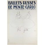 Plakate - - Derain, André. Balletts Russes de Monte-Carlo. Lithographiertes Plakat. Paris, Druck bei