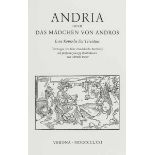 Officina Bodoni - - Terentius Afer, Publius. Andria oder das Mädchen von Andros. Eine Komödie.