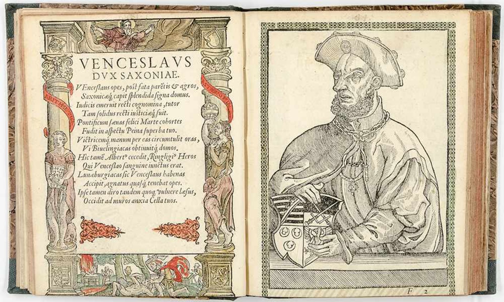 Agricola von Spremberg, Johann. Illustrissimorum Ducum Saxoniae praestantium sapientia, virtute et - Bild 9 aus 12