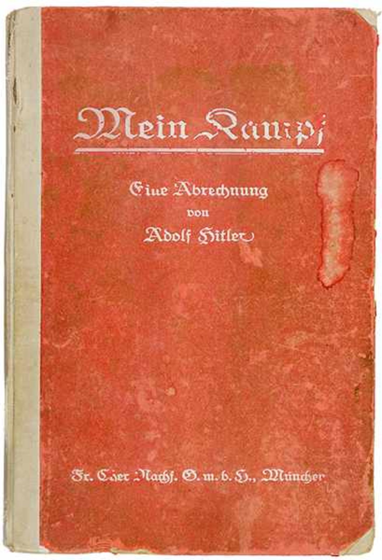 Nationalsozialismus - - Hitler, Adolf. Mein Kampf. Eine Abrechnung. 1. Band (von 2). Mit - Bild 3 aus 6