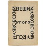 Russische Avantgarde - - Mayakovskij, Vladimir V. Veshchi etogo goda do 1 avgusta 1923. (Sachen