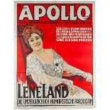 Plakate - - Ben Tiebers Apollo: Lene Land. Die unvergleichlich humoristische Parodistin. Farbig