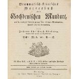 Sprachwissenschaft - - Adelung, Johann Christoph. Grammatisch-kritisches Wörterbuch der