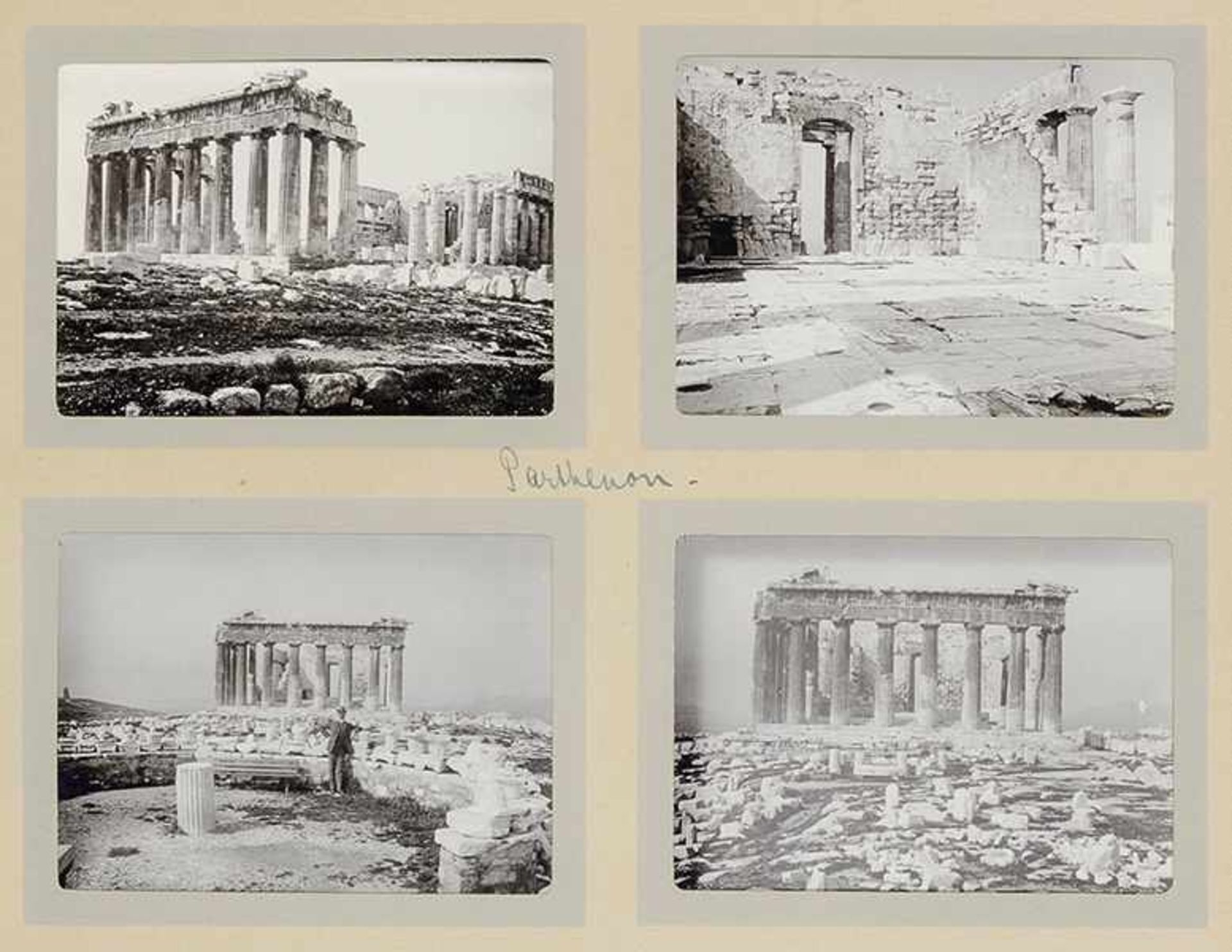 Griechenland - - Album mit 196 Original-Photographien. Vintages. Silbergelatine. Gesteckt. Um - Bild 5 aus 6
