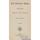 Occulta - - Laistner, Ludwig. Das Rätsel der Sphinx. Grundzüge der Mythengeschichte. 2 Bände.