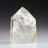 Mineralien - - Bergkristall. Fundort Brasilien, trigonaler Kristall, geschliffen und poliert. Maße
