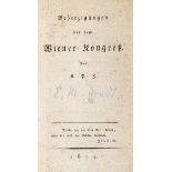 Arndt, Ernst Moritz. Beherzigungen vor dem Wiener Kongreß. Von X. Y. Z. (Leipzig, Rein,) 1814. 1 Bl.