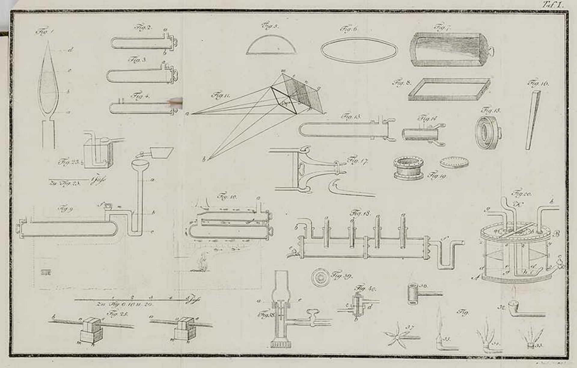 Technik - Beleuchtung - - Prechtl, Johann Joseph von. Anleitung zur zweckmäßigsten Einrichtung der - Bild 2 aus 3