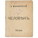 Russische Avantgarde - - Mayakovskij, Vladimir V. Chelovek. Veshch. (Der Mensch. Eine Sache).