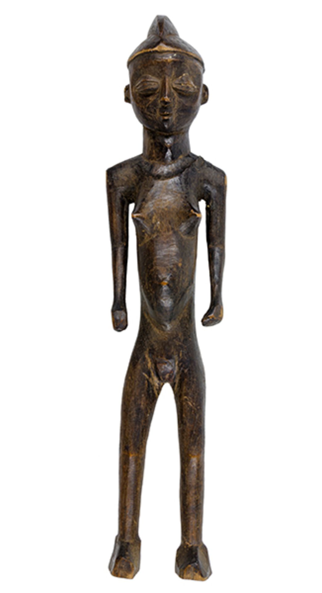 Afrikana - - Weibliche Figur, Lobi/Burkina Faso? Größe: 50 x 12 x 10 cm.Mit leichten