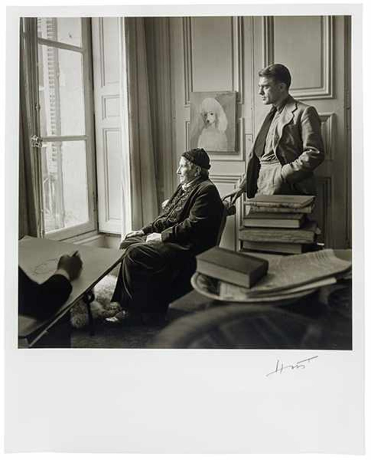 Horst P. Horst (das ist: Horst Paul Albert Bohrmann). Gertrude Stein mit Horst P. Horst, Paris. - Bild 2 aus 3