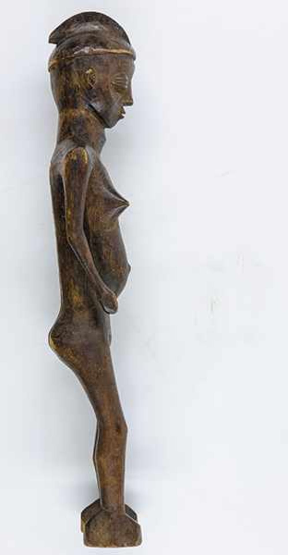 Afrikana - - Weibliche Figur, Lobi/Burkina Faso? Größe: 50 x 12 x 10 cm.Mit leichten - Bild 3 aus 4