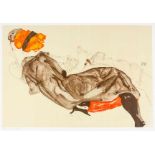 Schiele, Egon. 13 (5 doppelblattgroße, 8 farbige) Offsetlithographien auf Rive Artist aus der