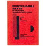 Typographie - - Fünf Titel zur neuen deutschen Typographie. Unterschiedliche Formate und Einbände.