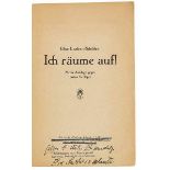 Lasker-Schüler, Else. Ich räume auf! Meine Anklage gegen meine Verleger. Zürich, Lago, 1925. 38