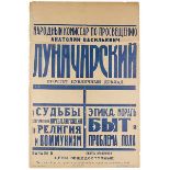 Russische Avantgarde - - Lunacharskij, Anatolij V. Narodnyj kommissar po prosvyashcheniyu Anatolij