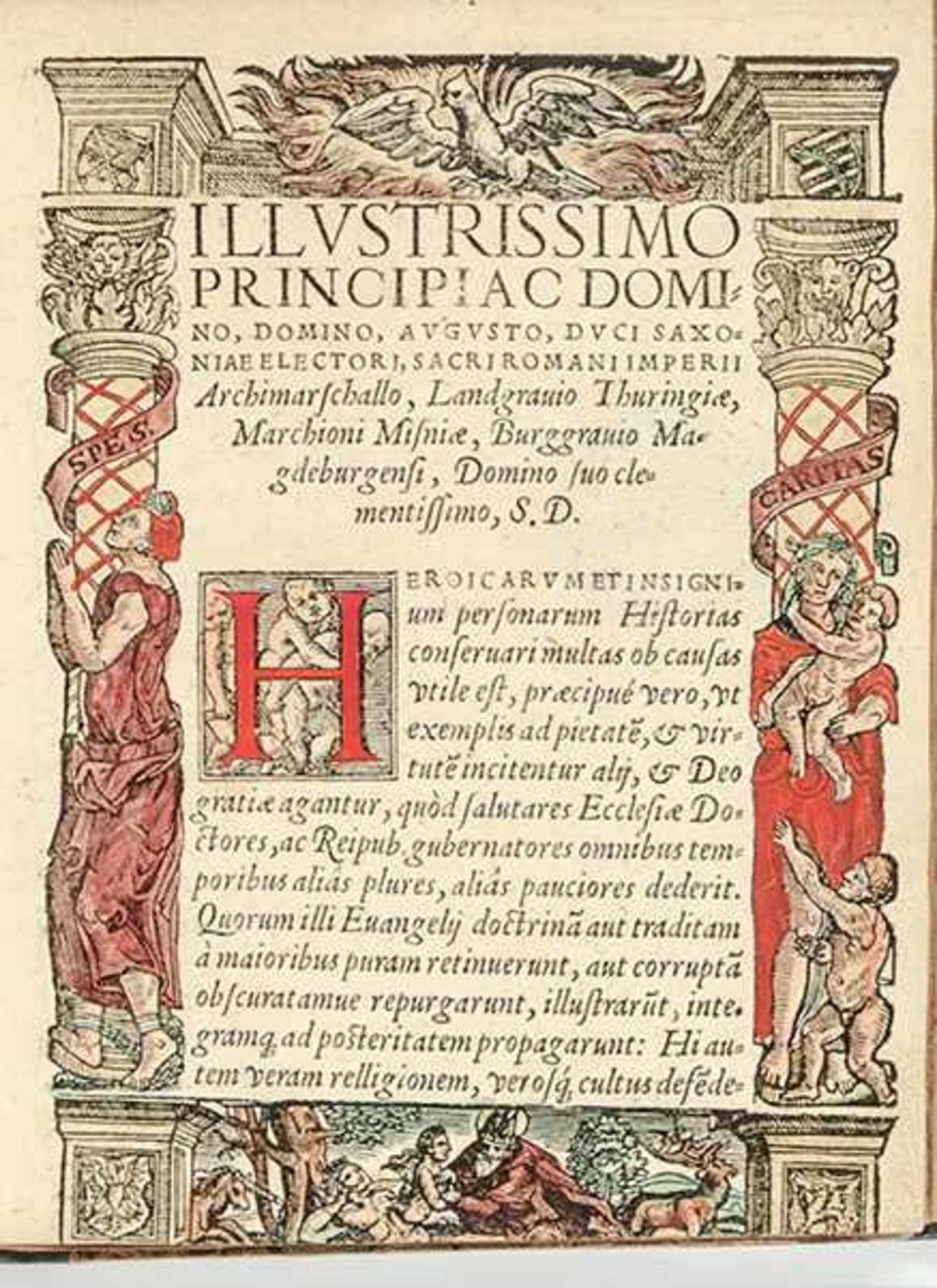Agricola von Spremberg, Johann. Illustrissimorum Ducum Saxoniae praestantium sapientia, virtute et - Bild 6 aus 12