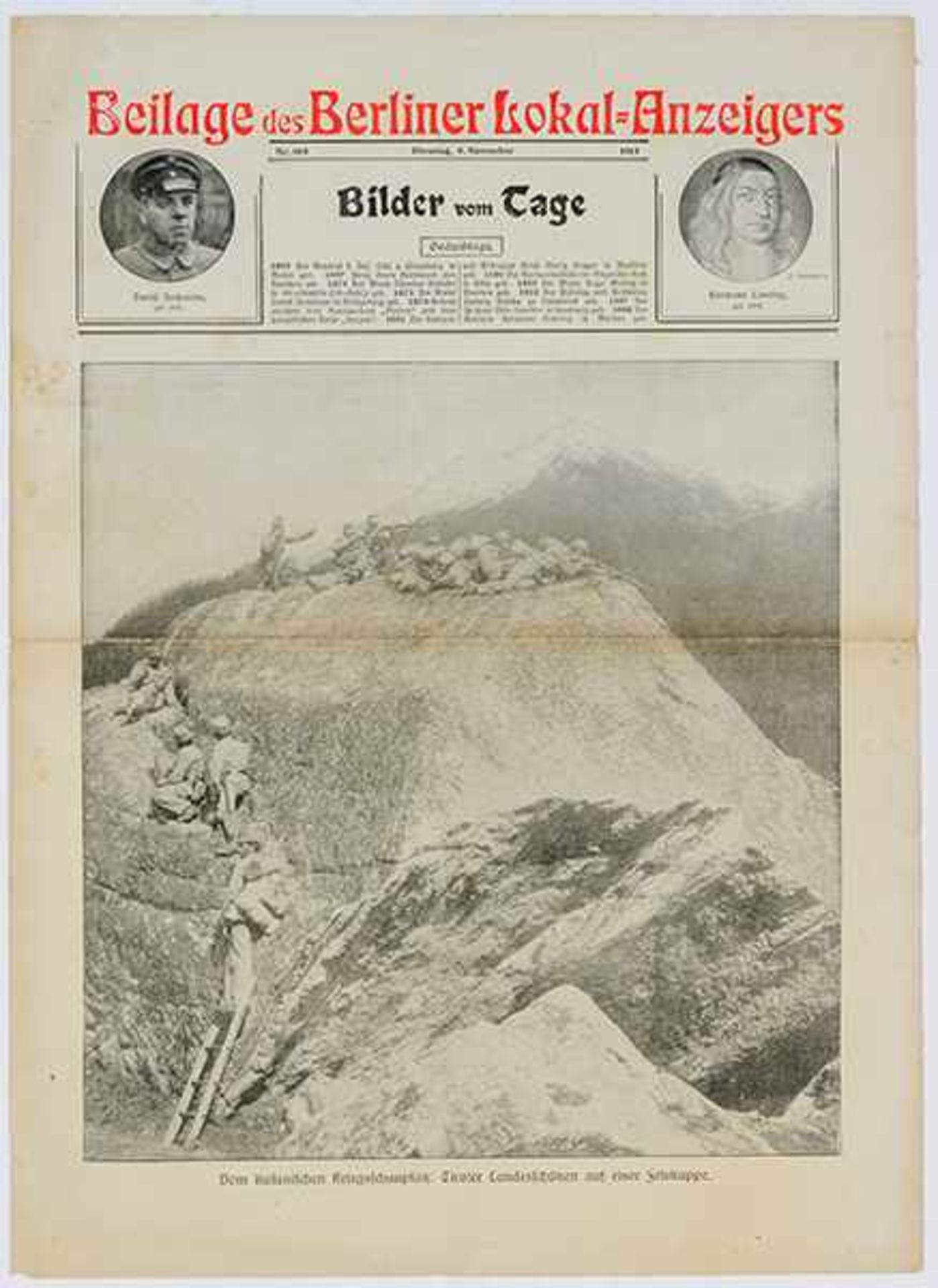 Weltkrieg 1914-1918 - - Bilder vom Tage. Tägliche Sonder-Beilage des Berliner Lokal-Anzeigers. Mit - Bild 2 aus 3
