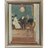 TABLEAU «SCENE D’INTERIEUR, FEMME AU PIANO » DE LOUIS THEVENET (1874-1930) Huile [...]