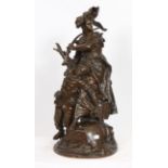 IMPORTANT GROUPE EN BRONZE "LA DEFENSE DU FOYER" DE ANTONIN MERCIE (1845-1876) Bronze [...]