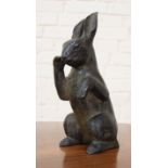 BRONZE "LAPIN DEBOUT" DE PAUL SIMON (1892-1979) Bronze à patine brune représentant [...]