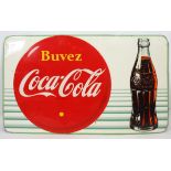 TOLE LITHOGRAPHIEE "BUVEZ COCA COLA" Etat d'usage. Canada Epoque années 60 H : 90; L [...]