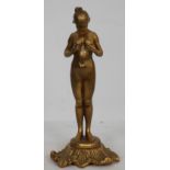 PETIT BRONZE DORE "JEUNE FEMME DITE LA COMPASSION" DE BOFIL En bronze doré, reposant [...]