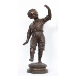 BRONZE "GARCONNET DIT JOUR DE BONHEUR" DE GUILLAUME En bronze patiné, signé sur la [...]