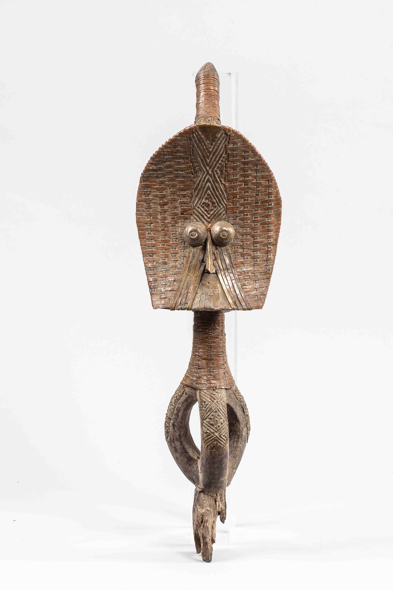 Tête de reliquaire MAHONGWE GABON avant 1960 H : 60 cm -