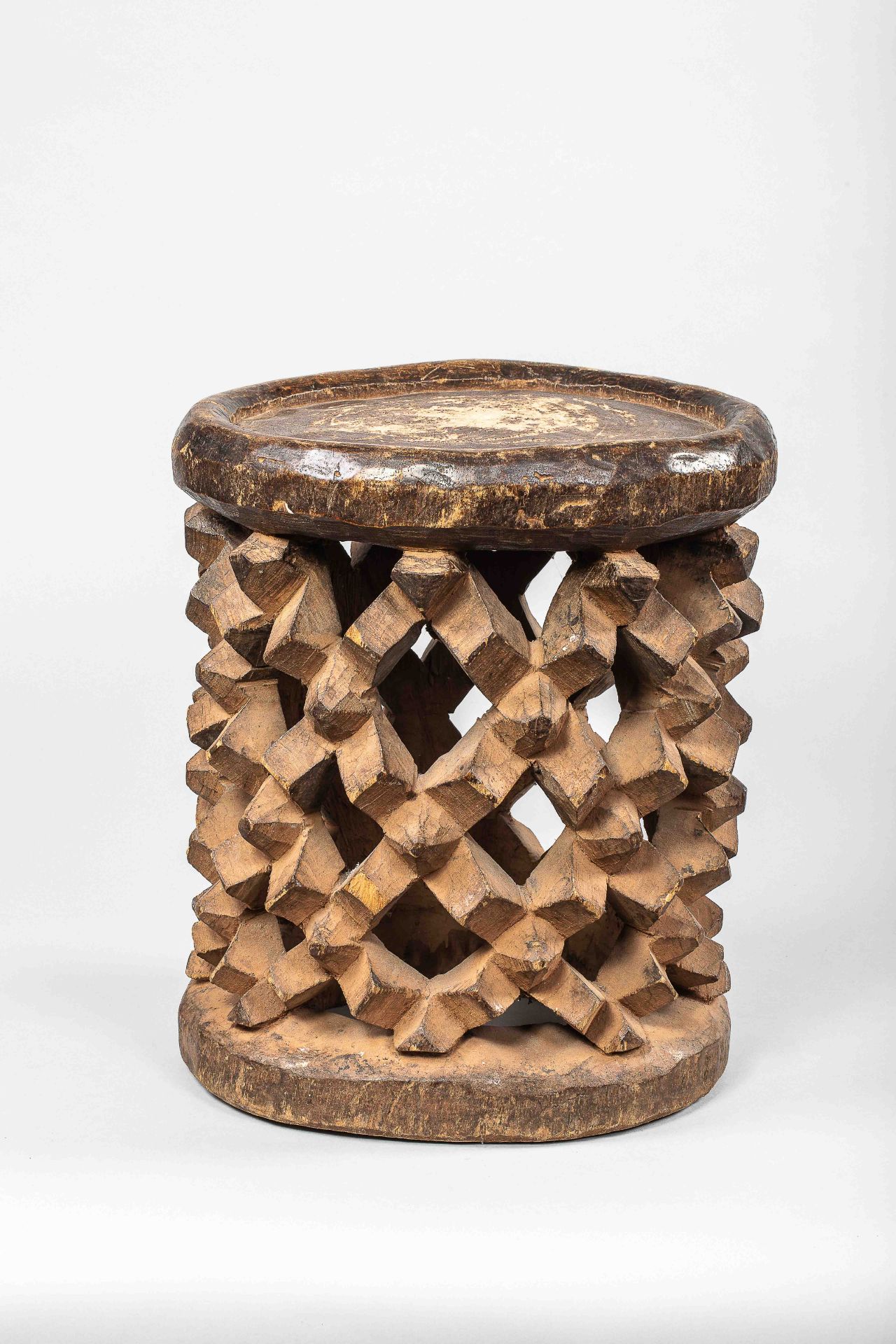 Tabouret Bamiléké Cameroun 1940 Circa H 40cm -