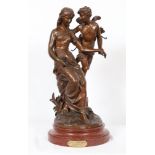 GROUPE EN BRONZE "REVEIL DU PRINTEMPS" DE SYLVAIN KINSBURGER (1855-1935) En bronze [...]