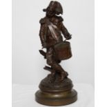 BRONZE "LE GARDE CHAMPETRE" ATTRIBUE A ARMAND JULES LE VÉEL (1821-1905) En bronze [...]