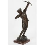 BRONZE "L'ARCHER" DE JEAN TURCAN (1849-1895) En bronze patiné, reposant sur une base [...]