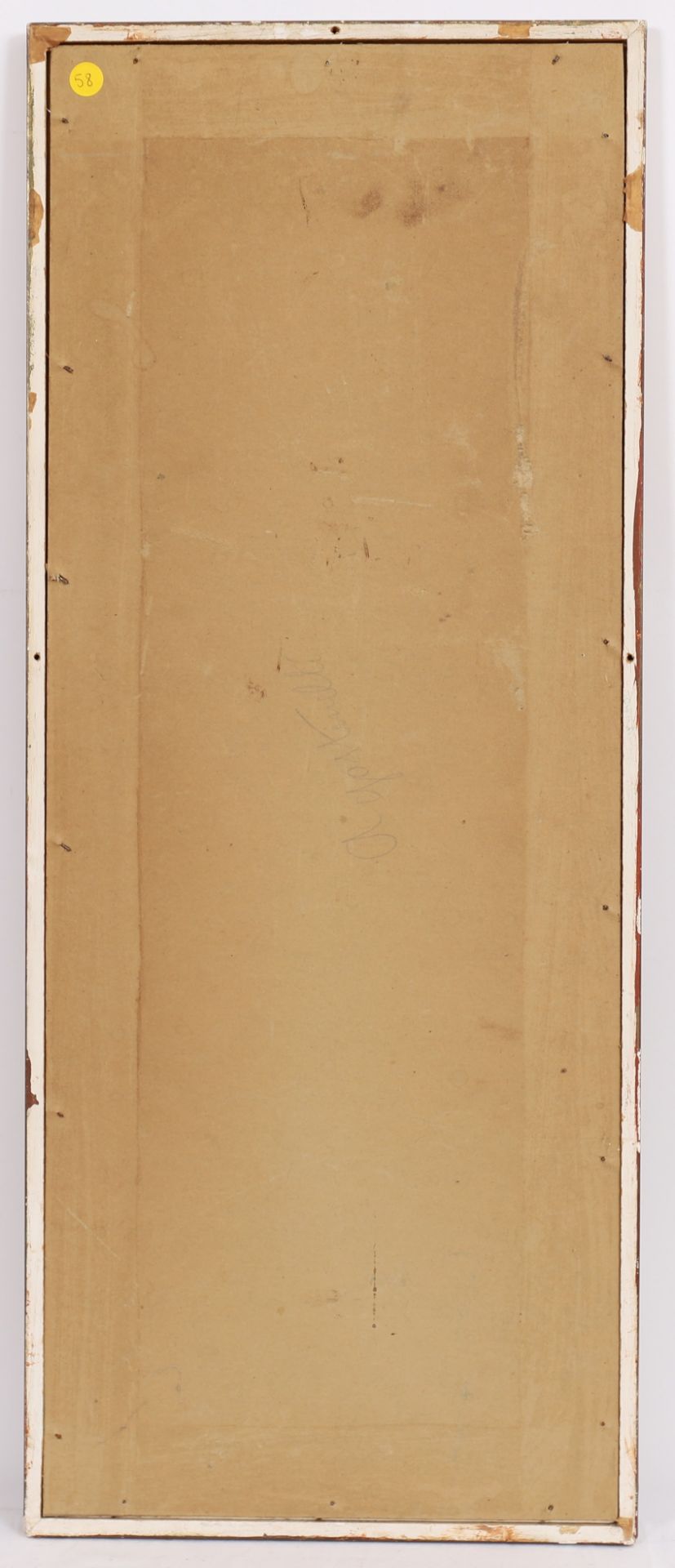 GOUACHE "CLOWN A RAYURES" DE CH. BRAUN Gouache sur papier, signée, encadrée sous [...] - Bild 3 aus 3
