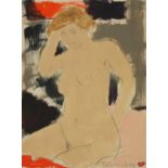 DESSIN " NU FEMININ EN BUSTE DITE PENSIVE" DE ALAIN BONNEFOIT (1937) Gouache et [...]