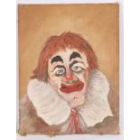 TABLEAU "CLOWN ROUX" Huile sur toile. Etat d'usage (usures). Epoque XXème siècle 39 [...]