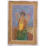 TABLEAU POINTILLISTE ORIENTALISTE "JEUNE FEMME ORIENTALE" DE STAN RESZKA (1924) Huile [...]