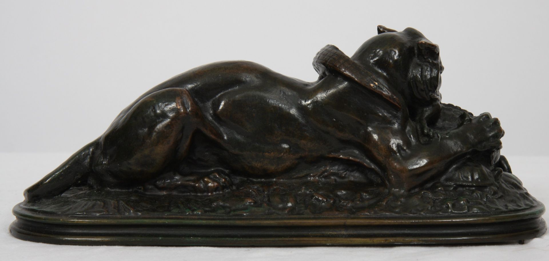 GROUPE EN BRONZE "TIGRE AU GAVIAL" DE ANTOINE LOUIS BARYE (1796-1875) En bronze [...] - Bild 3 aus 3