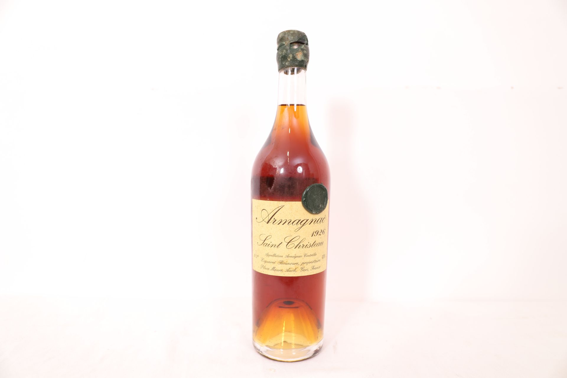 1 BTE D'ARMAGNAC 1926 "SAiNT CHRISTEAU" Milllésimé 1926. 70 cl 41% -