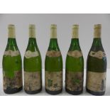 5 Montlouis Domaine Deletang "Les Batisses" 2 de 1992 et 3 de 1993 (EA, btles sales) -