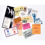 1970's CLUB TICKETS.