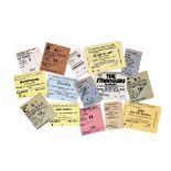 1970's GIG TICKETS.